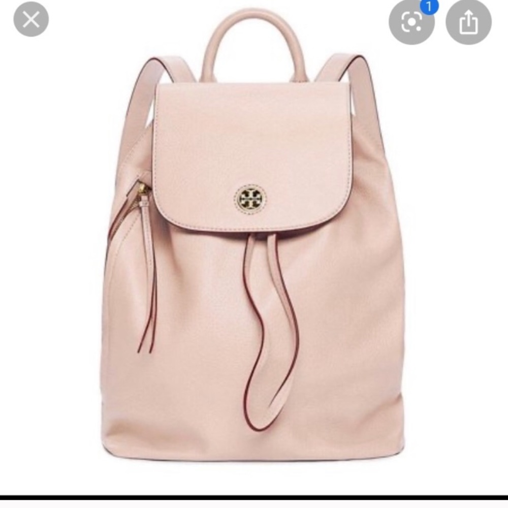NWOT Tory Burch blush leather backpack